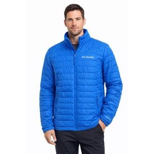 Columbia Omni-Heat Insulated Blue Jacket Mens size SMALL